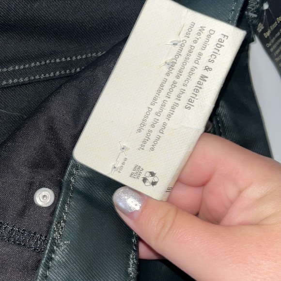 ANA New with Tags NWT Faux Leather Denim High Rise SkinnyJeans Size 16 - Picture 5 of 9